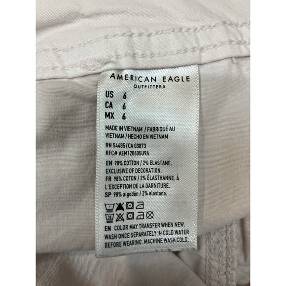 American Eagle ‘90s Boyfriend Shorts Very Pale Pink Women’s Size 6 - Picture 8 of 8